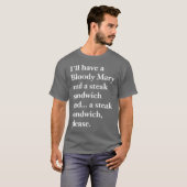 ブラッディ・マリーとステーキサンド Tシャツ (正面フル)
