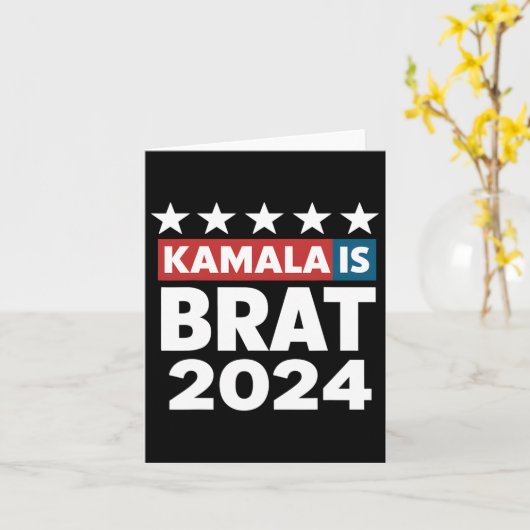 ブラットおもしろい引用文フェミニスト女性ガールメンズ カード (黄色い花)