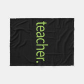 ブラットカおもしろいマラハリスブラットサマーグリーンミーム フリースブランケット (正面(横))