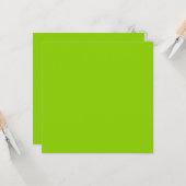 ブラットグリーン無地のカラー カード (正面/裏面インサイチュ)