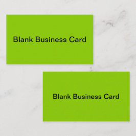 ブラットグリーン無地のカラー 名刺