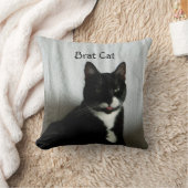 ブラット猫ピロー クッション (ブランケット)