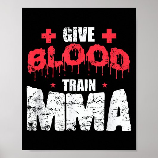 ブラッドを分け与えろ MMA 総合格闘技 ポスター (正面)