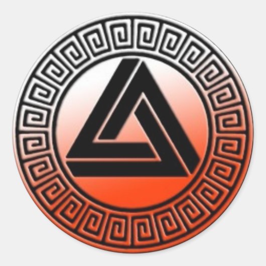 ブラッドオレンジのロゴシール ラウンドシール (正面)