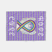 ブラッドガン認識度リボンソフトケモブランケット フリースブランケット (正面(横))