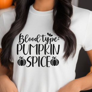 ブラッドタイプパンプキンスパイスハロウィンナース トライブレンドTシャツ