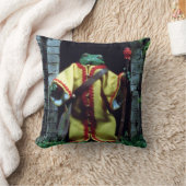 ブラッドティーとアカガエル クッション (ブランケット)