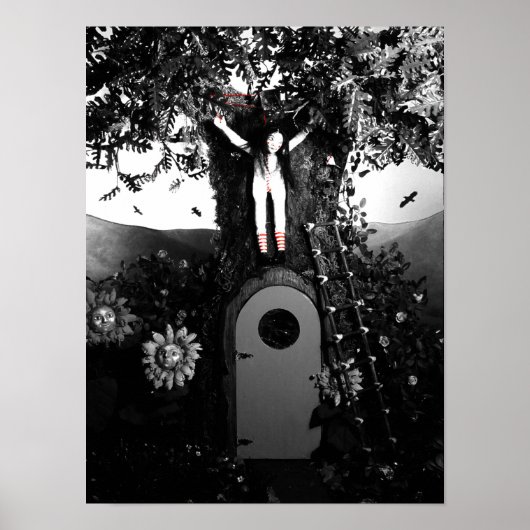 ブラッドティーとレッドストリングのプリント ポスター (正面)