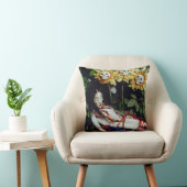 ブラッドティーと赤ひもの人形とスカルひまわり クッション (椅子)