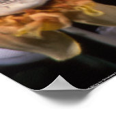 ブラッドティーと赤紐スカルひまわり ポスター (角)