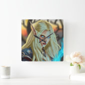 ブラッドデルフマジシャン スクエア壁時計 (ホーム)