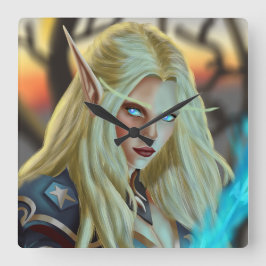 ブラッドデルフマジシャン スクエア壁時計