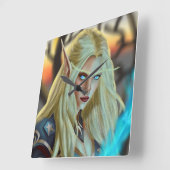 ブラッドデルフマジシャン スクエア壁時計 (傾斜)