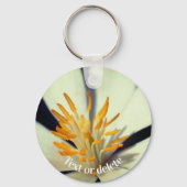 ブラッドドロー花センパーソナライズされたター キーホルダー (正面)