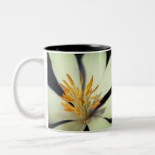 ブラッドドロー花センパーソナライズされたター ツートーンマグカップ (左)