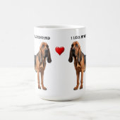 ブラッドハウンドが大好き コーヒーマグカップ (中央)