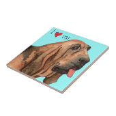 ブラッドハウンドが大好き タイル (側面)