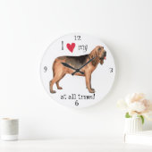 ブラッドハウンドが大好き ラージ壁時計 (ホーム)