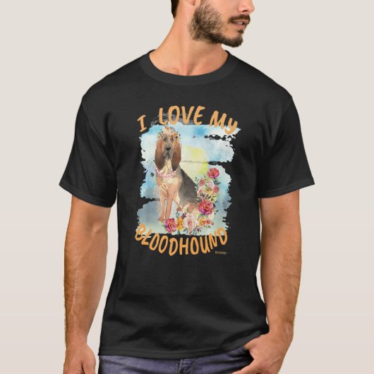 ブラッドハウンドが大好き Tシャツ (正面)