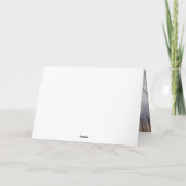 ブラッドハウンドが雪のクリスマスを過ごす カード (裏面)