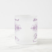 ブラッドハウンドのお母さん フロストグラスマグカップ (中央)