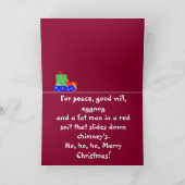 ブラッドハウンドのクリスマスカード シーズンカード (内部)