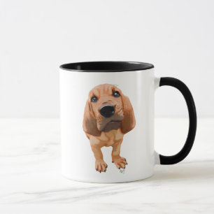 ブラッドハウンドの子犬 マグカップ