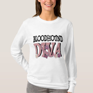 ブラッドハウンドの花型女性歌手 Tシャツ