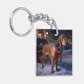 ブラッドハウンドクリスマスフェスティバルシーズン キーホルダー (正面左)