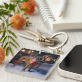 ブラッドハウンドクリスマスフェスティバルシーズン キーホルダー (正面右)