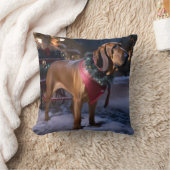 ブラッドハウンドクリスマスフェスティバルシーズン クッション (ブランケット)