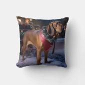 ブラッドハウンドクリスマスフェスティバルシーズン クッション (正面)