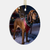 ブラッドハウンドクリスマスフェスティバルシーズン セラミックオーナメント (右)