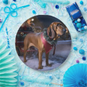 ブラッドハウンドクリスマスフェスティバルシーズン ペーパープレート (パーティー)