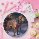 ブラッドハウンドクリスマスフェスティバルシーズン ペーパープレート (パーティー)