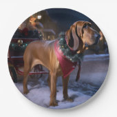 ブラッドハウンドクリスマスフェスティバルシーズン ペーパープレート (正面)