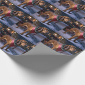 ブラッドハウンドクリスマスフェスティバルシーズン ラッピングペーパー (角)