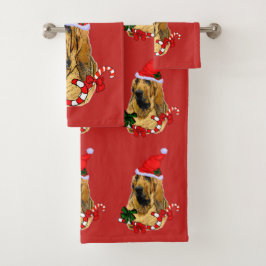 ブラッドハウンドサンタクリスマス バスタオルセット
