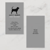 ブラッドハウンドシルエット垂直 名刺 (正面/裏面)