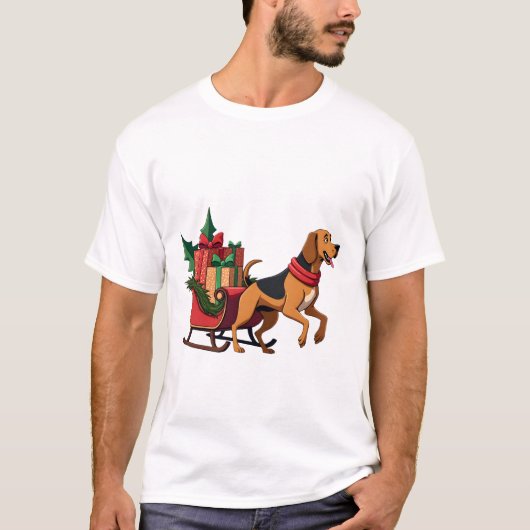 ブラッドハウンドソリひっぱり Tシャツ (正面)