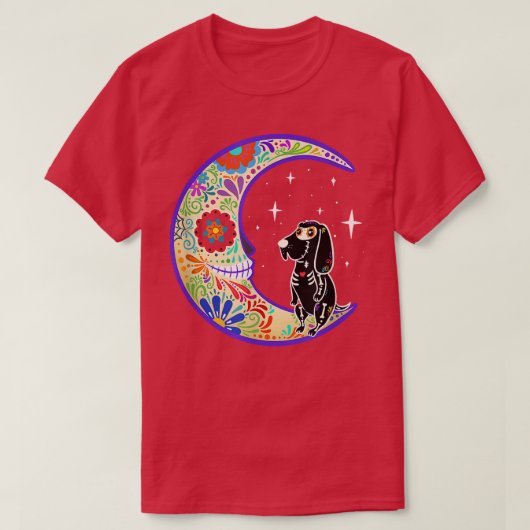 ブラッドハウンドディアデロスミュートススケルトン  Tシャツ (デザイン正面)