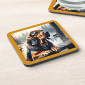 ブラッドハウンドドッグコースター コースター (左側)