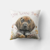 ブラッドハウンドドッグママフローラ クッション (裏面)