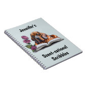 ブラッドハウンドパーソナライズされた犬 ノートブック (右側)