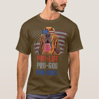 ブラッドハウンドプロライフプロゴッドプロドッグスTシャツ Tシャツ