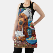 ブラッドハウンドホリデーベーキング:フェスティバルクリスマス エプロン (インサイチュ)