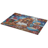 ブラッドハウンドホリデーベーキング:フェスティバルクリスマス カッティングボード (角)