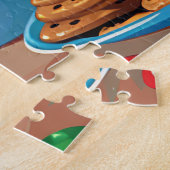 ブラッドハウンドホリデーベーキング:フェスティバルクリスマス ジグソーパズル (側面)