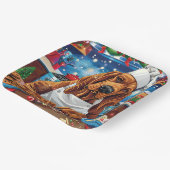 ブラッドハウンドホリデーベーキング:フェスティバルクリスマス ペーパープレート (傾斜あり)