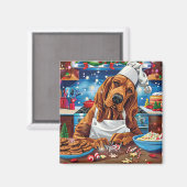 ブラッドハウンドホリデーベーキング:フェスティバルクリスマス マグネット (正面/裏面)